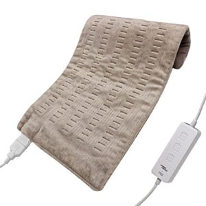 heating pad fast-heating technology for back/waist/abdomen/shoulder/neck pain and cramps relief - moist and dry heat therapy with auto-off hot heated pad by goqotomo-hf-p