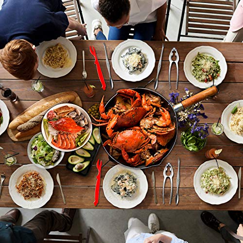 Crab Crackers and Tools - Crab Leg Crackers and Tools Including 2 Lobster Crab Crackers 2 Lobster Shell Forks 2 Seafood Forks 2 Lobster Crab Mallets