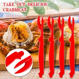 Crab Crackers and Tools - Crab Leg Crackers and Tools Including 2 Lobster Crab Crackers 2 Lobster Shell Forks 2 Seafood Forks 2 Lobster Crab Mallets