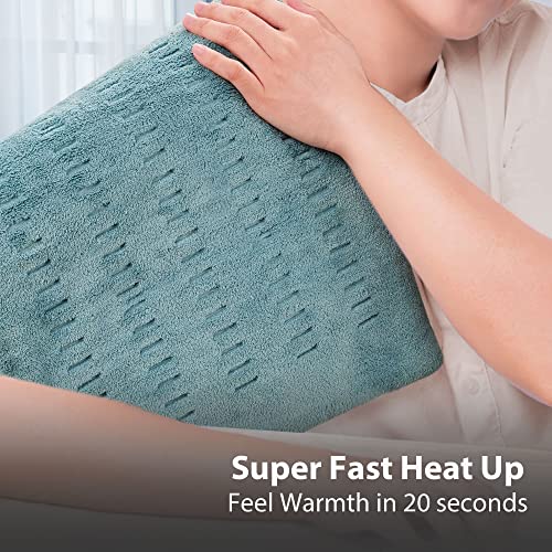 GOQOTOMO Heating Pad Fast-Heating Technology for Back/Waist/Abdomen/Sh-oulder/Neck Pain and Cramps Relief - Moist and Dry Heat Therapy with Auto-Off Hot Heated Pad by-HF-G