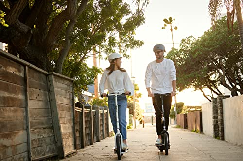 EcoSmart SUP Electric Scooter – 16" Air-Filled Tires, Wide Bamboo Deck, 350w High-Torque Hub-Driven Motor, Up to 15.5 mph & 15.5 Miles Range, Rear-Wheel Drive