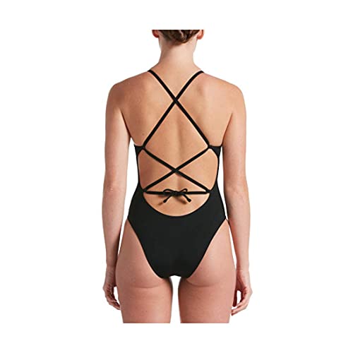 Nike Hydrastrong Lace-Up Tie Back One-Piece Black 28