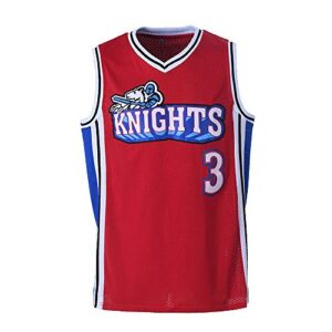 mens calvin cambridge shirts #3 la knights basketball jersey (red, small)