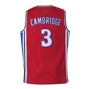 Mens Calvin Cambridge Shirts #3 LA Knights Basketball Jersey (Red, Small)