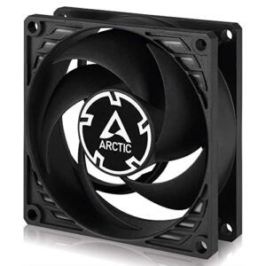 ARCTIC P8 PWM PST CO - 80 mm Case Fan, PWM Sharing Technology (PST), Pressure-optimised, Dual Ball Bearing for Continuous Operation, Computer, 200-3000 RPM