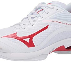 Mizuno Wave Lightning Z6 Womens Volleyball Shoe, White-red, 13