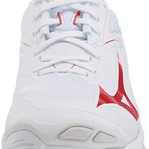 Mizuno Wave Lightning Z6 Womens Volleyball Shoe, White-red, 13