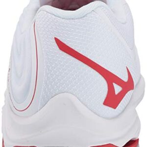 Mizuno Wave Lightning Z6 Womens Volleyball Shoe, White-red, 13