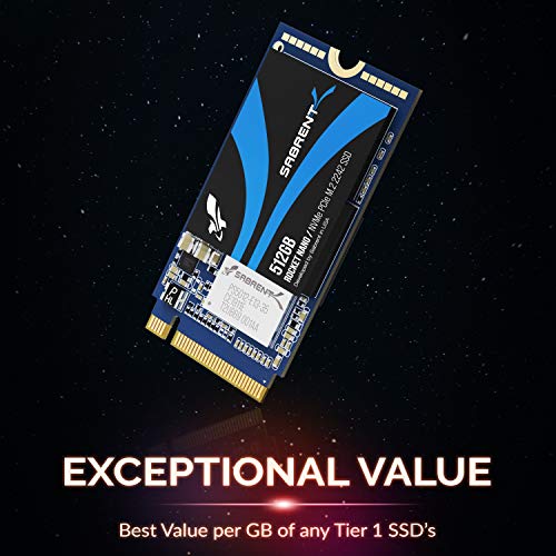 SABRENT 512GB Rocket NVMe PCIe M.2 2242 DRAM-Less Low Power Internal High Performance SSD (SB-1342-512)