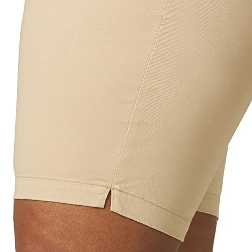 Lee Women's Size Regular Fit Chino Bermuda Short, Beige, 20 Plus