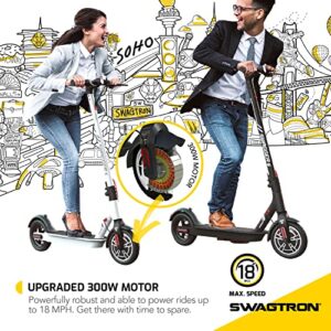 Swagtron SG-5 Swagger 5 Boost Commuter Electric Scooter with Upgraded 300W Motor