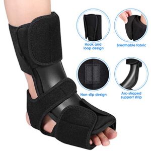 Healifty Plantar Fasciitis Night Splint Foot Support Brace Adjustable Foot Stabilizer Unisex Fits for Right or Left Foot ankle brace