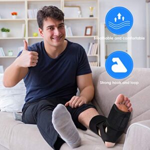 Healifty Plantar Fasciitis Night Splint Foot Support Brace Adjustable Foot Stabilizer Unisex Fits for Right or Left Foot ankle brace