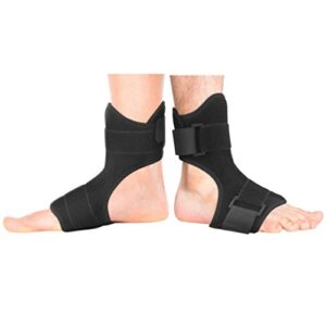 lioobo plantar fasciitis night splint adjustable drop foot orthotic brace ankle support for sports protection sprained ankle stabilizer plantar fasciitis injury recovery