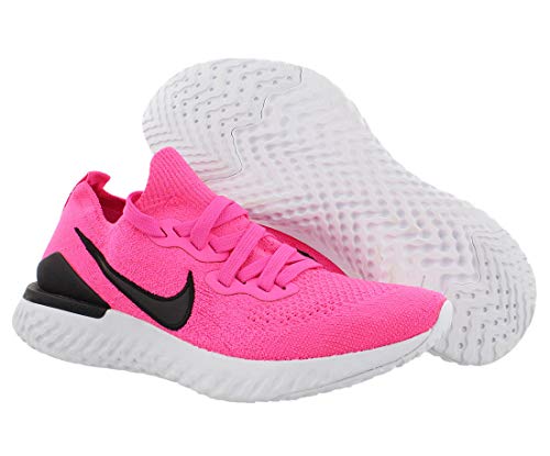 Nike Epic React Flyknit 2 Women's Running Shoe Pink Blast/Black-White Size 6.5