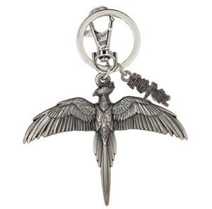 harry potter - fawkes the phoenix pewter key ring