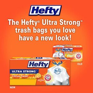 Hefty Ultra Strong Tall Kitchen Trash Bags, Citrus Twist Scent, 13 Gallon, 110 Count