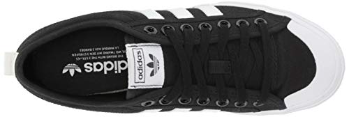 adidas Originals Women's Nizza Platform, Black/White/White, 7.5