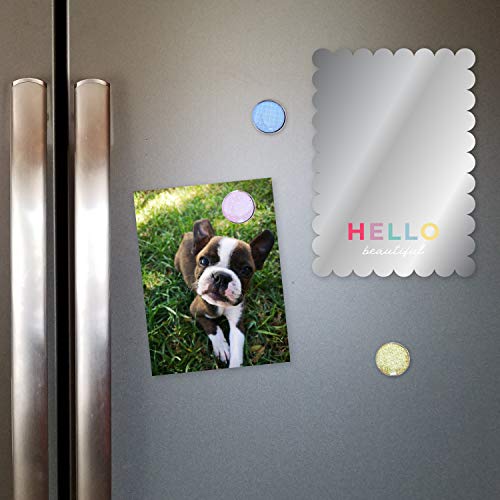 Canopy Street Hello Beautiful Magnetic Locker Mirror/Stylish Locker Décor/Shatterproof 4 3/4" x 6 3/4" Locker Accessory/Back to School Teen Girl Locker