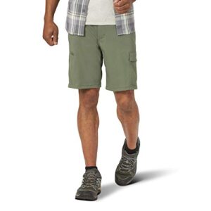 ATG by Wrangler Men's Asymmetric Cargo Short, Dusty Olive, 30