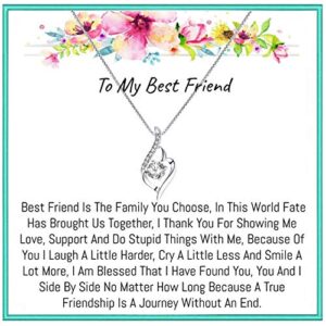 Onepurposegifts Best Friend Gift set, Best friend Necklace, best friend necklaces, For Best-friend Gifts, Best Friend birthday, Best Friend Gift (Twist Zicon)…