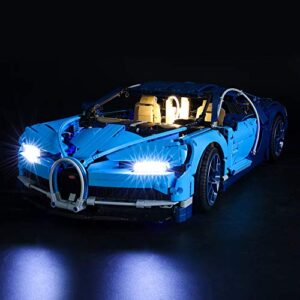 briksmax led lighting kit for bugatti chiron - compatible with lego 42083 building blocks model- not include the lego set