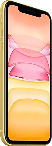 Apple iPhone 11, US Version, 64GB, Yellow - Unlocked (Renewed)