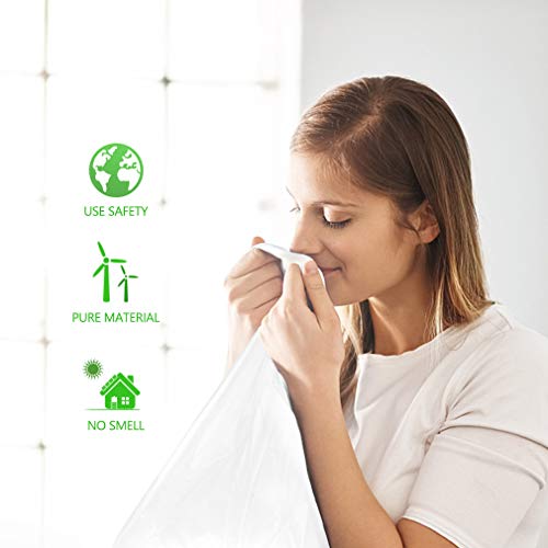 2.6 Gallon 330 Counts Strong Trash Bags Garbage Bags by Teivio, Bathroom Trash Can Bin Liners, Small Plastic Bags for home office kitchen (Clear)