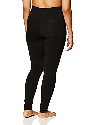 Jockey Womens Cotton Stretch Basic Ankle Leggings, Deep Black, Medium US