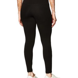 Jockey Womens Cotton Stretch Basic 7/8 Leggings, Deep Black, X-Large US