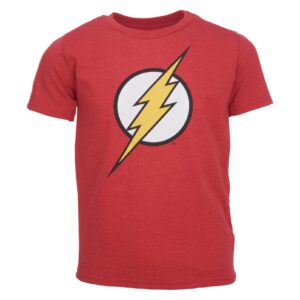 DC Comics Justice League The Flash Superman Batman Little Boys 3 Pack T-Shirts Red/Gray/Blue 7-8