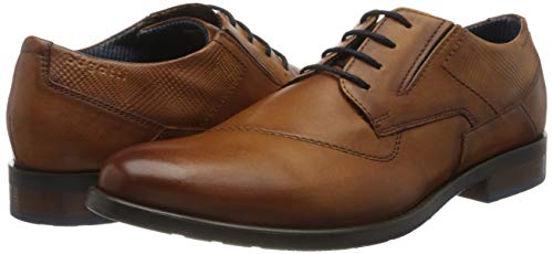 Bugatti Men's 312163174100 Derbys, Cognac, 7.5