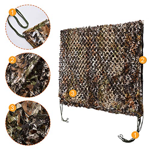 HYOUT Camouflage Netting Camo Netting Blinds Great for Sunshade Camping Shooting Hunting etc,Bionic Tree Camo