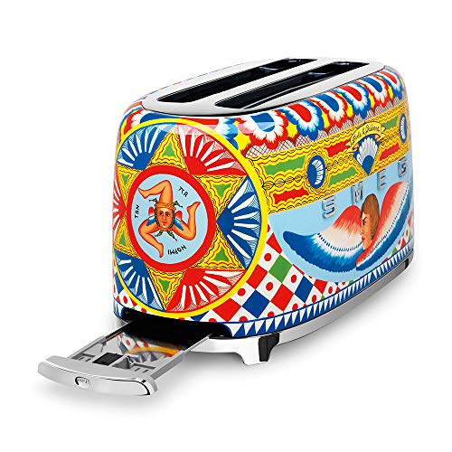 Dolce and Gabbana x Smeg TSF02DGUS 4 Slice Toaster,"Sicily Is My Love," Collection