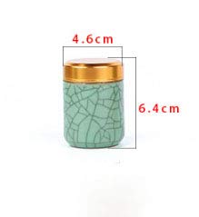 WOIWO 1 PCS The New Mini Celadon Tea Can Has Multi-Function Ceramic Seal Tea Canister