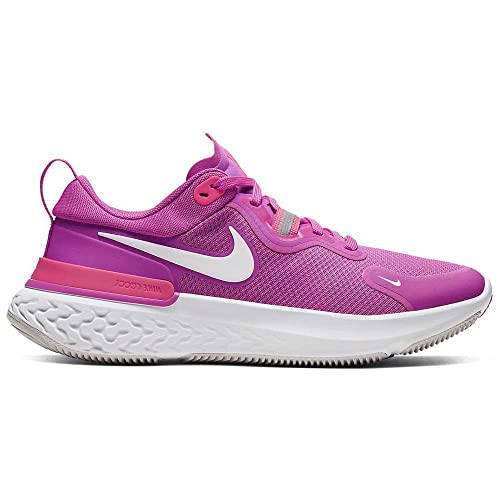 Nike Women's React Miler Running Shoe, Fire Pink/White-team Orange-vast Grey, 7.5