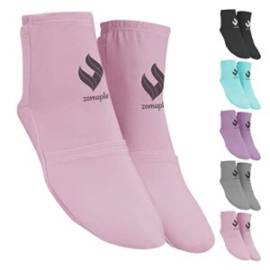 zomaple cold therapy socks for women and men - perfect ice pack cooling socks for plantar fasciitis feet, neuropathy, chemotherapy recovery, arthritis, ankle & heel pain relief (lavender, medium 7-11)