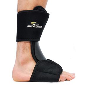 brace direct dorsal adjustable night sleeping splint - for plantar fasciitis relief, arch support, heel foot pain, tendonitis, drop foot