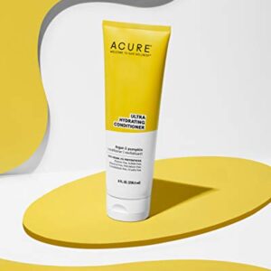 Acure Ultra Hydrating Conditioner, Yellow, pumpkin, 8 Fl Oz