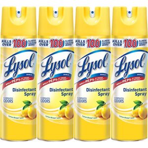 Lysol Disinfectant Spray, Lemon Breeze, 76oz (4X19oz)