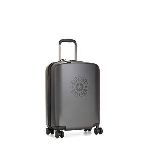 Kipling Curiosity Small 4 Wheeled Rolling Luggage Raw Black