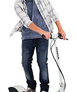 Razor E200 Electric Scooter for Kids Ages 13+ - 8" Pneumatic Tires, 200-Watt Motor, Up to 12 mph and 40 min of Ride Time, For Riders up to 154 lbs