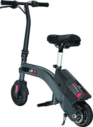 Razor UB1 Seated Electric Scooter - 8" Air Filled Front Tire, Adjustable Seat, Lightweight and Compact Design, 36V Electric Power, 250W Motor, Up to 13.5 mph, Black