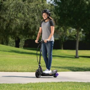 Razor Power Core E100 Electric Scooter for Kids Ages 8+ - 100w Hub Motor, 8" Pneumatic Tire, Up to 11 mph and 60 min Ride Time, For Riders up to 120 lbs