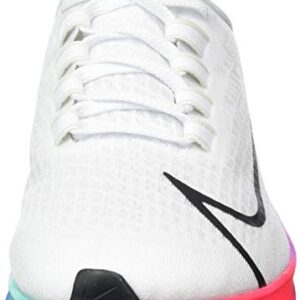 NIKE Women's Race Running Shoe, White Flash Crimson Hyper Violet Spruce Aura Vapor Green Black, 8.5