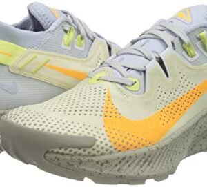 Nike Women's Race Running Shoe, Pure Platinum Laser Orange Fossil Limelight Ghost Enigma Stone, US 7.5