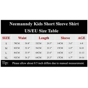 Neemanndy Dinosaur T-Shirts for Boys and Girls 3D Animal Print Kids Cool Shirt with Dinosaur Size 8-10 Years