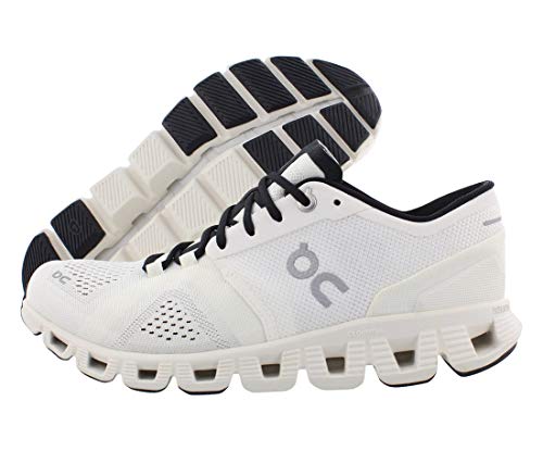 On Women's Cloud X Sneakers, White/Black, 9 Medium US