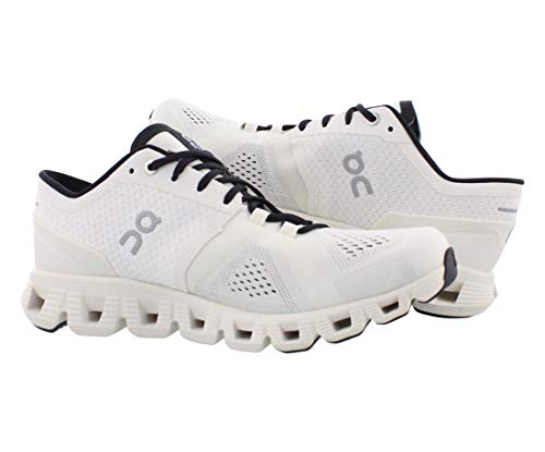 On Women's Cloud X Sneakers, White/Black, 9 Medium US