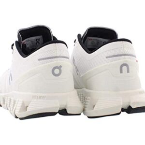 On Women's Cloud X Sneakers, White/Black, 9 Medium US